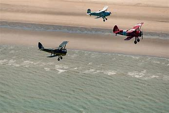 Biplanes over the Beach