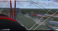 George Larman - Flying over Duxford in formation with the Tigers.