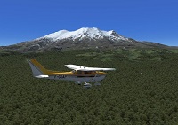 Len Henning - Passing Mt Taranaki in New Zealand