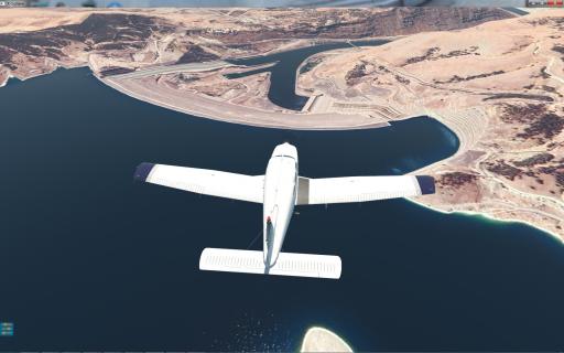 Ed Sterling - Monday over Ataturk Dam located on the Euphrates River in Turkey.