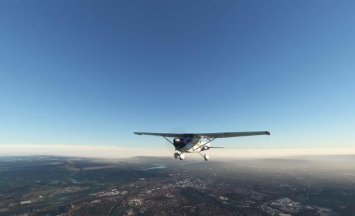 Andy Larkins - Inbound to Blackpool escaping the low vis to the South