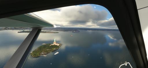 Ken Greer - Saying hello to Lady Liberty